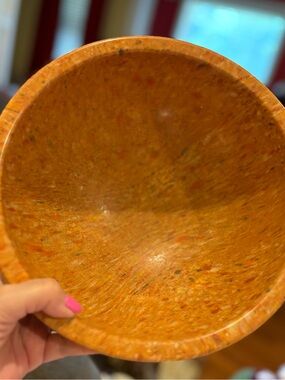 Orange Resin Serving Bowl - Home Dining